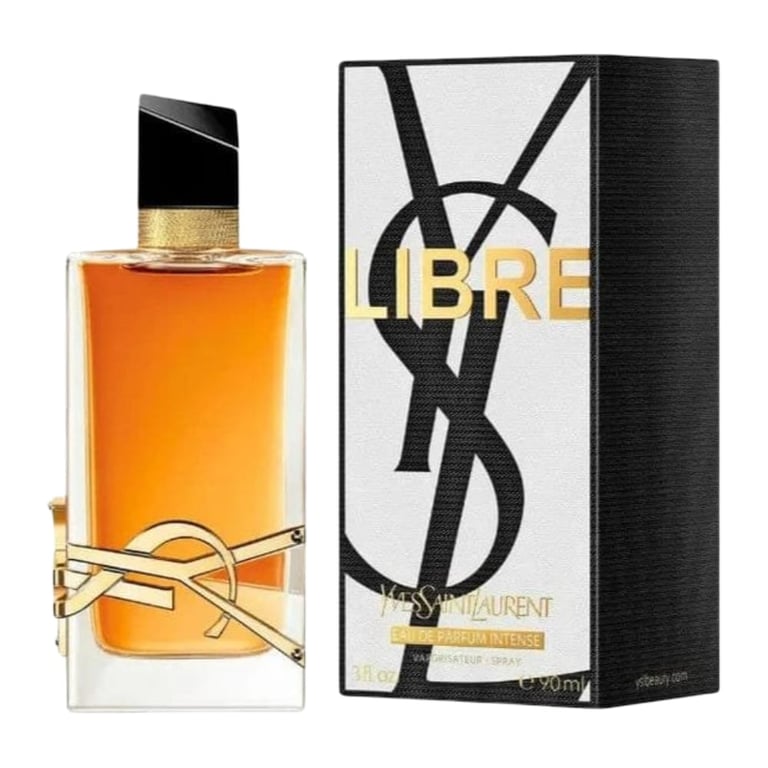 Yves Saint Laurent Libre Intense Eau de Parfum 90ml perfume bottle with elegant black and gold packaging