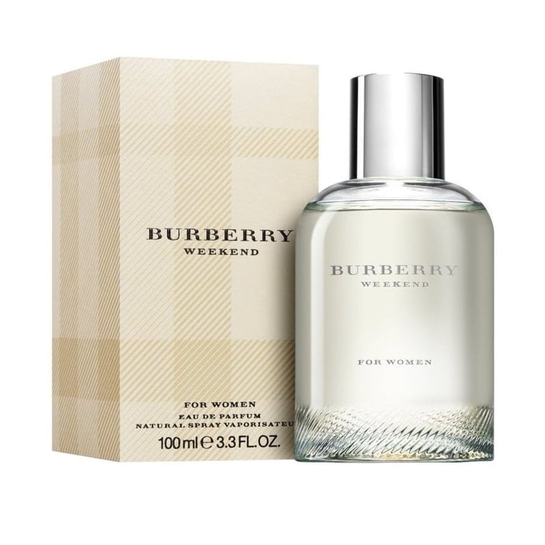 Burberry Weekend For Women perfume bottle with beige box, 100ml eau de parfum display