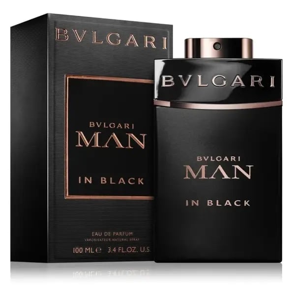 Bvlgari Man In Black eau de parfum 100ml bottle and black box packaging